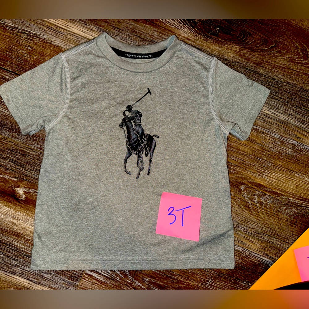 Polo Ralph Lauren Boys Tee Shirt Performance Dri Fit Size 3/3T